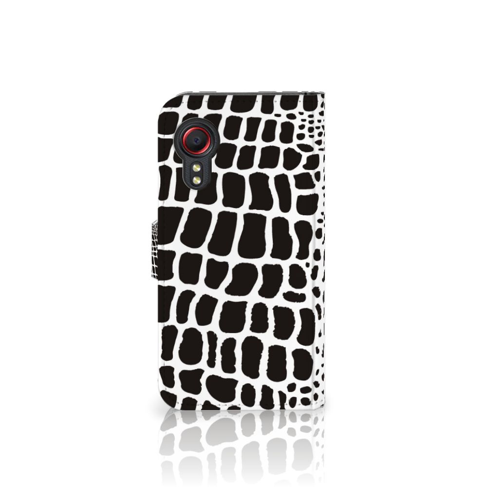 Samsung Galaxy Xcover 5 Telefoonhoesje met Pasjes Slangenprint