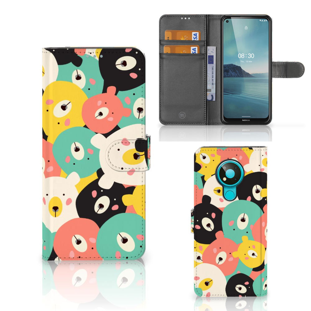 Nokia 3.4 Leuk Hoesje Bears