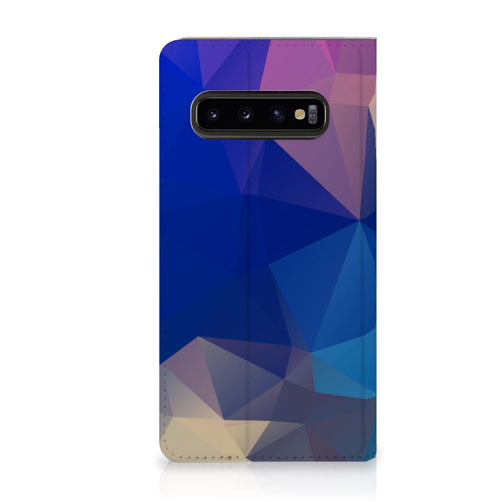 Samsung Galaxy S10 Stand Case Polygon Dark