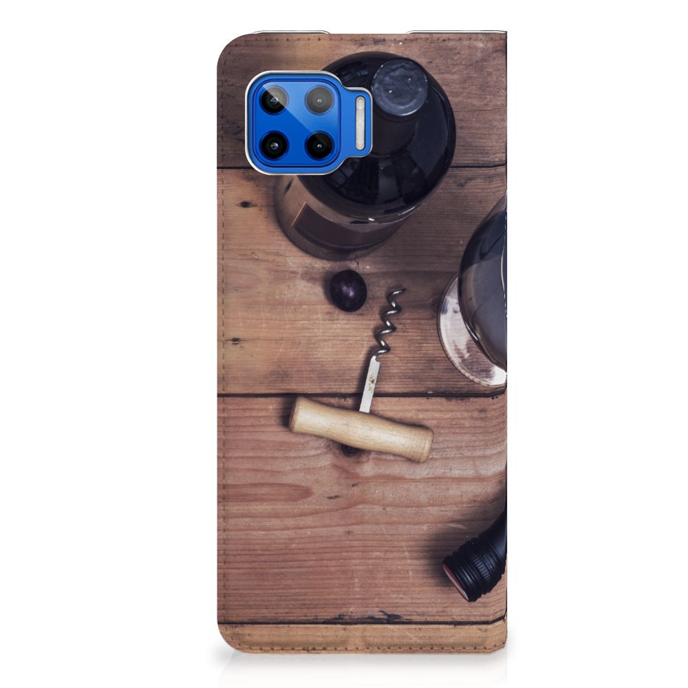 Motorola Moto G 5G Plus Flip Style Cover Wijn - B2C Telecom