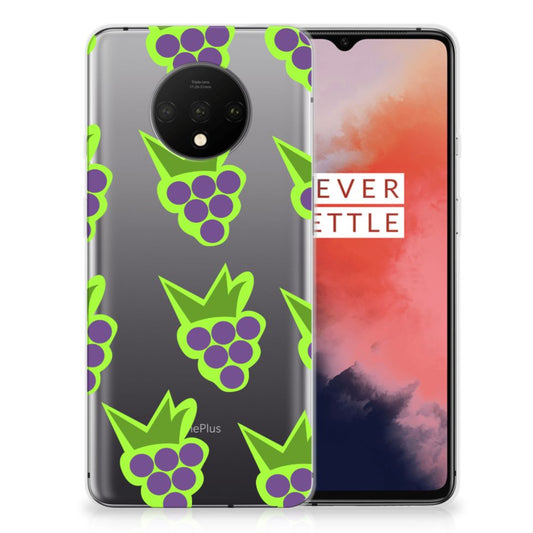 OnePlus 7T Siliconen Case Druiven