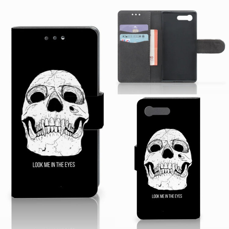 Telefoonhoesje met Naam Sony Xperia X Compact Skull Eyes