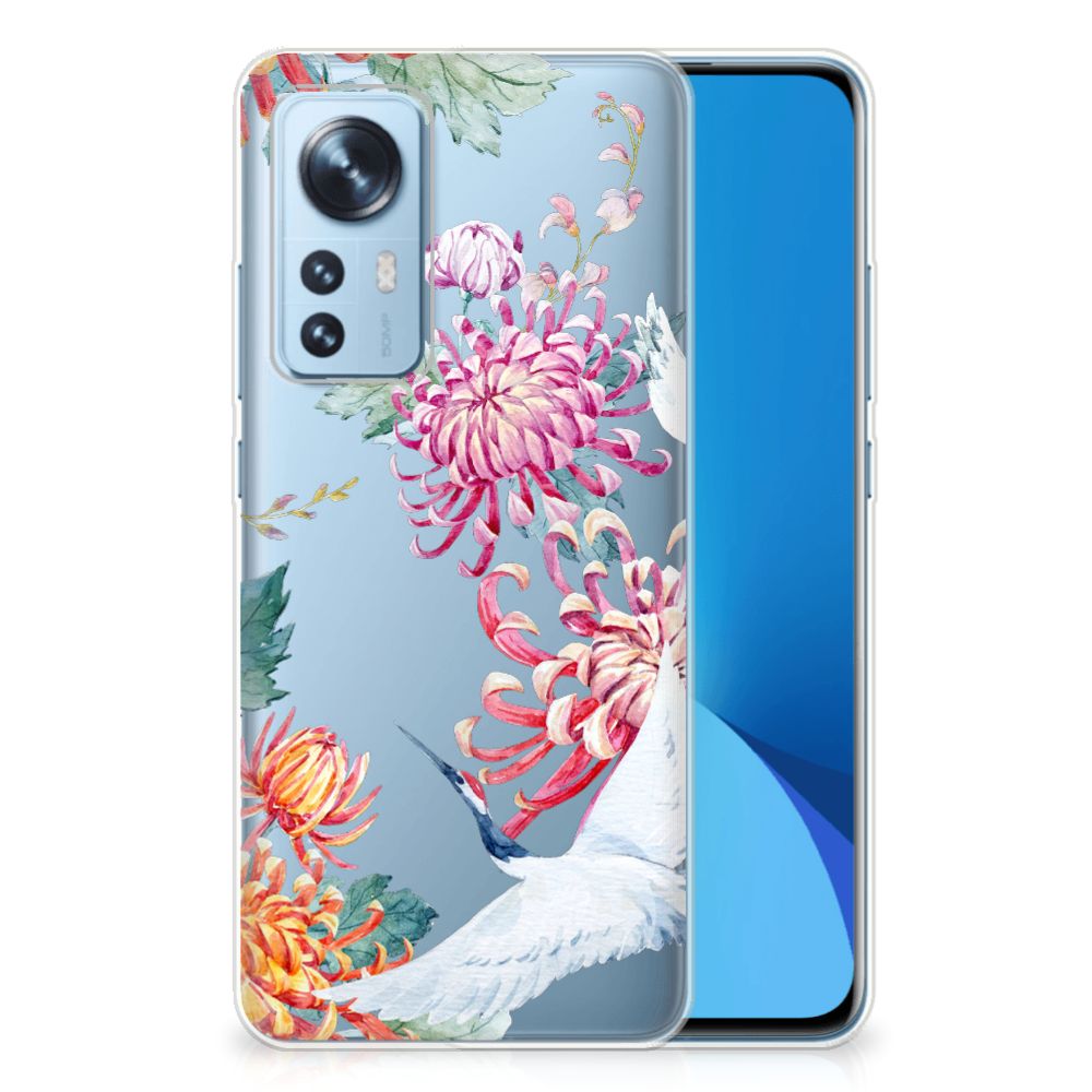 Xiaomi 12 | 12X TPU Hoesje Bird Flowers