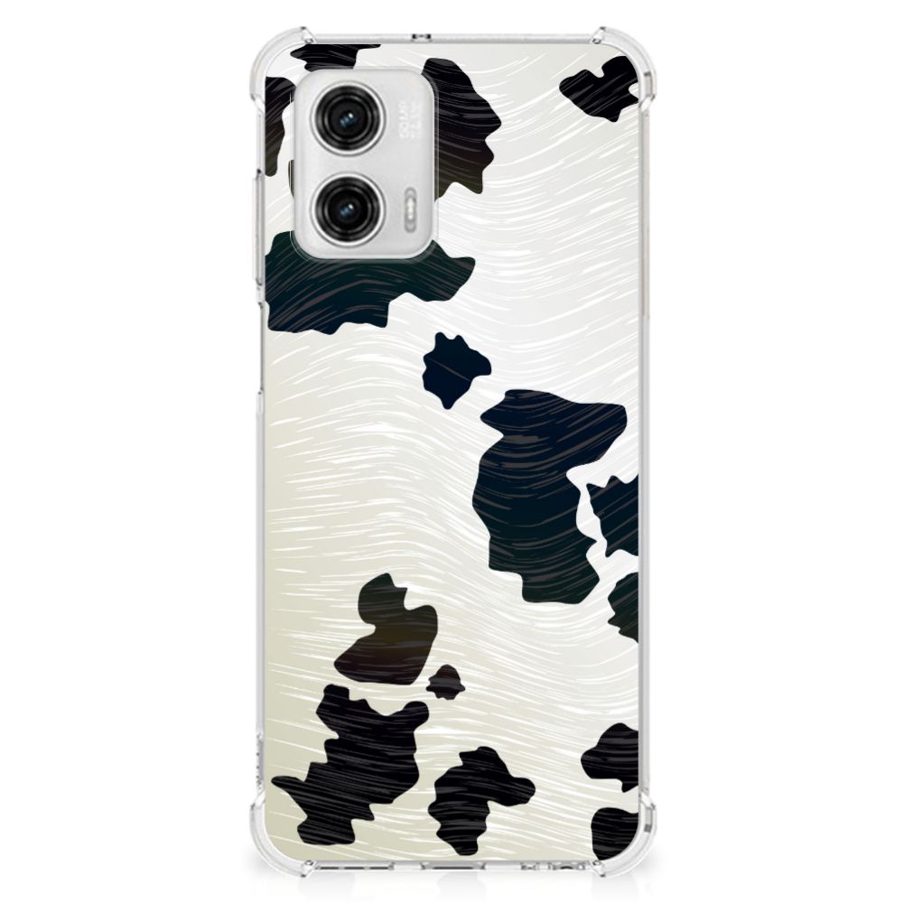Motorola Moto G73 Case Anti-shock Koeienvlekken