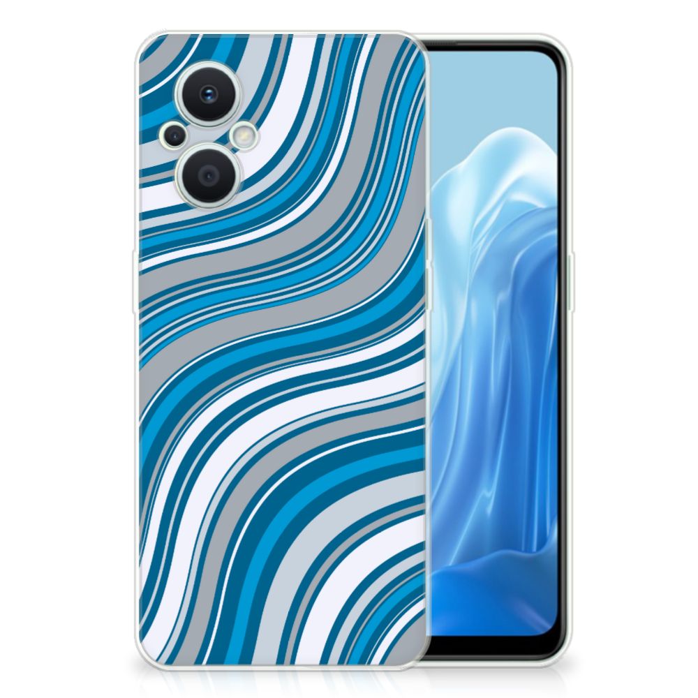 OPPO Reno8 Lite TPU bumper Waves Blue B2C Telecom