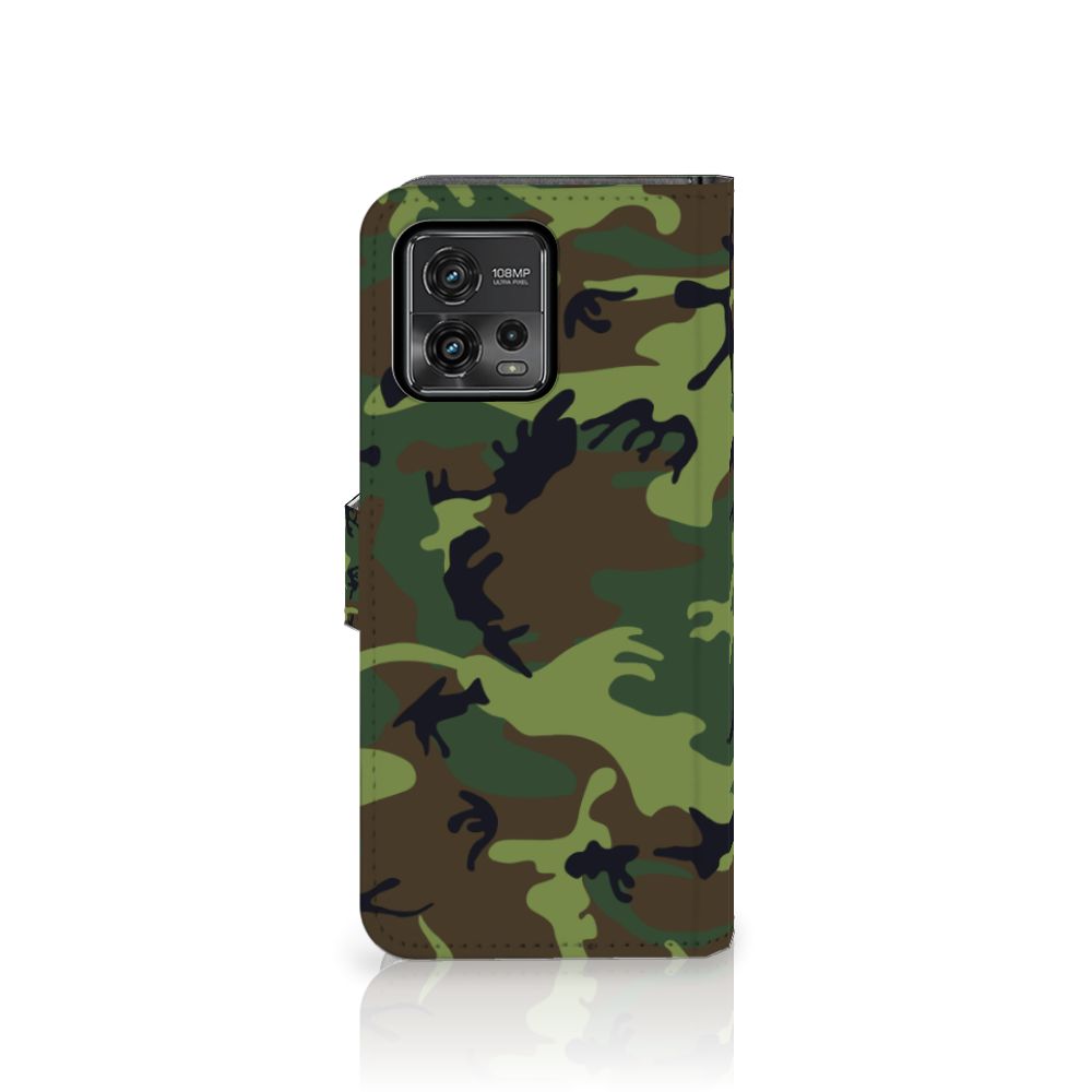 Motorola Moto G72 Telefoon Hoesje Army Dark