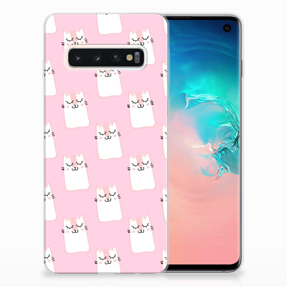 Samsung Galaxy S10 TPU Hoesje Sleeping Cats