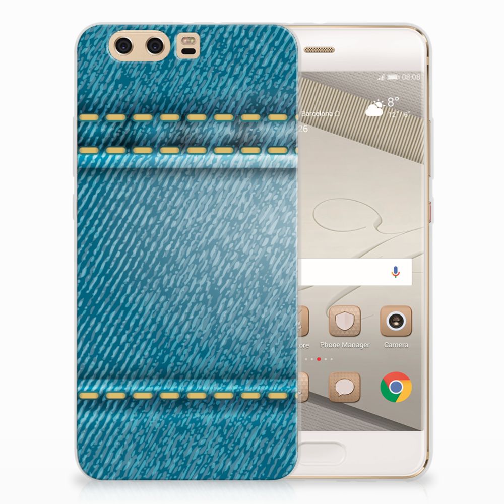 Huawei P10 Plus Silicone Back Cover Jeans