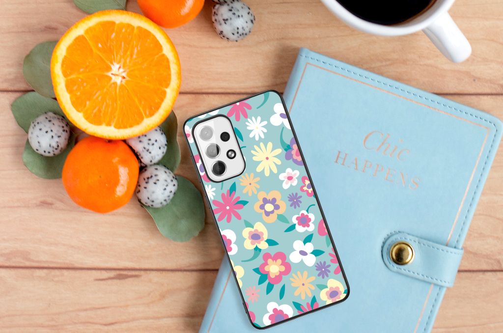 Samsung Galaxy A73 Bloemen Hoesje Flower Power B2C Telecom