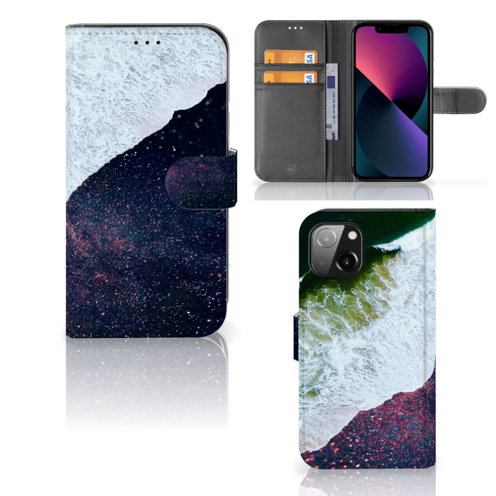 Apple iPhone 13 Book Case Sea in Space