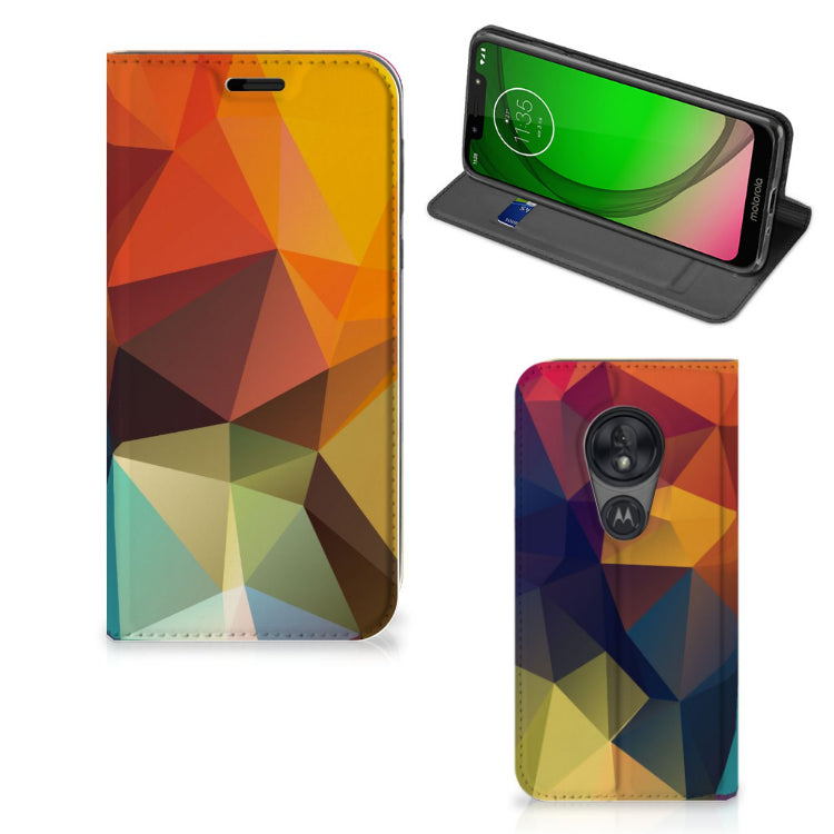 Motorola Moto G7 Play Stand Case Polygon Color