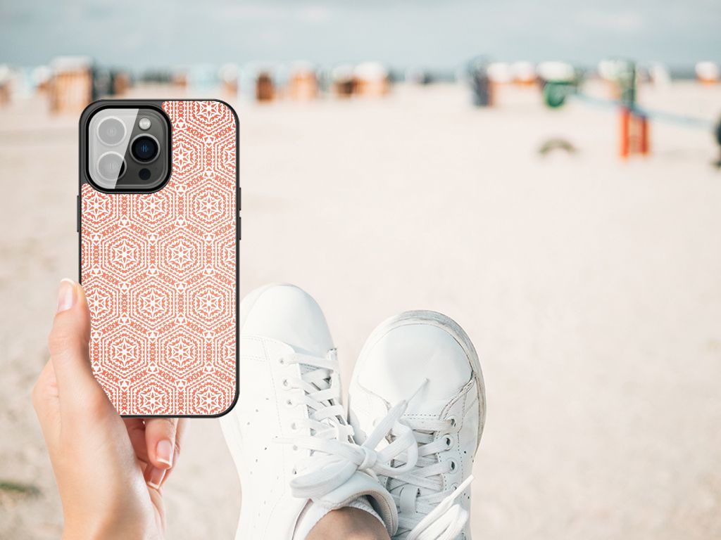 iPhone 13 Pro Max Back Case Pattern Orange B2C Telecom
