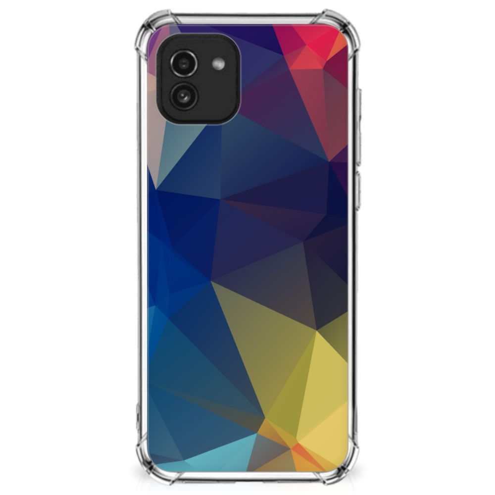 Samsung Galaxy A03 Shockproof Case Polygon Dark B2C Telecom