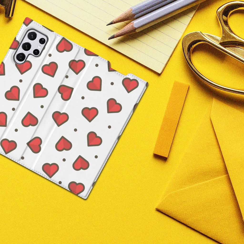 Samsung Galaxy S22 Ultra Hoesje met Magneet Hearts - B2C Telecom