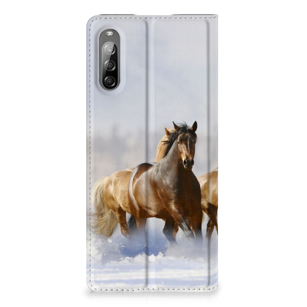 Sony Xperia L4 Hoesje maken Paarden met print van rennende paarden op een stijlvolle case.