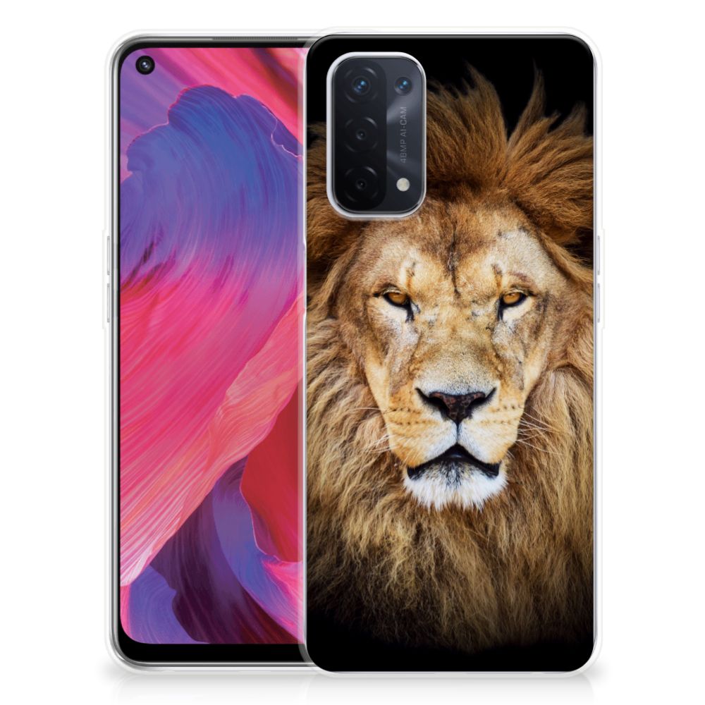 OPPO A74 5G | A54 5G TPU Hoesje Leeuw