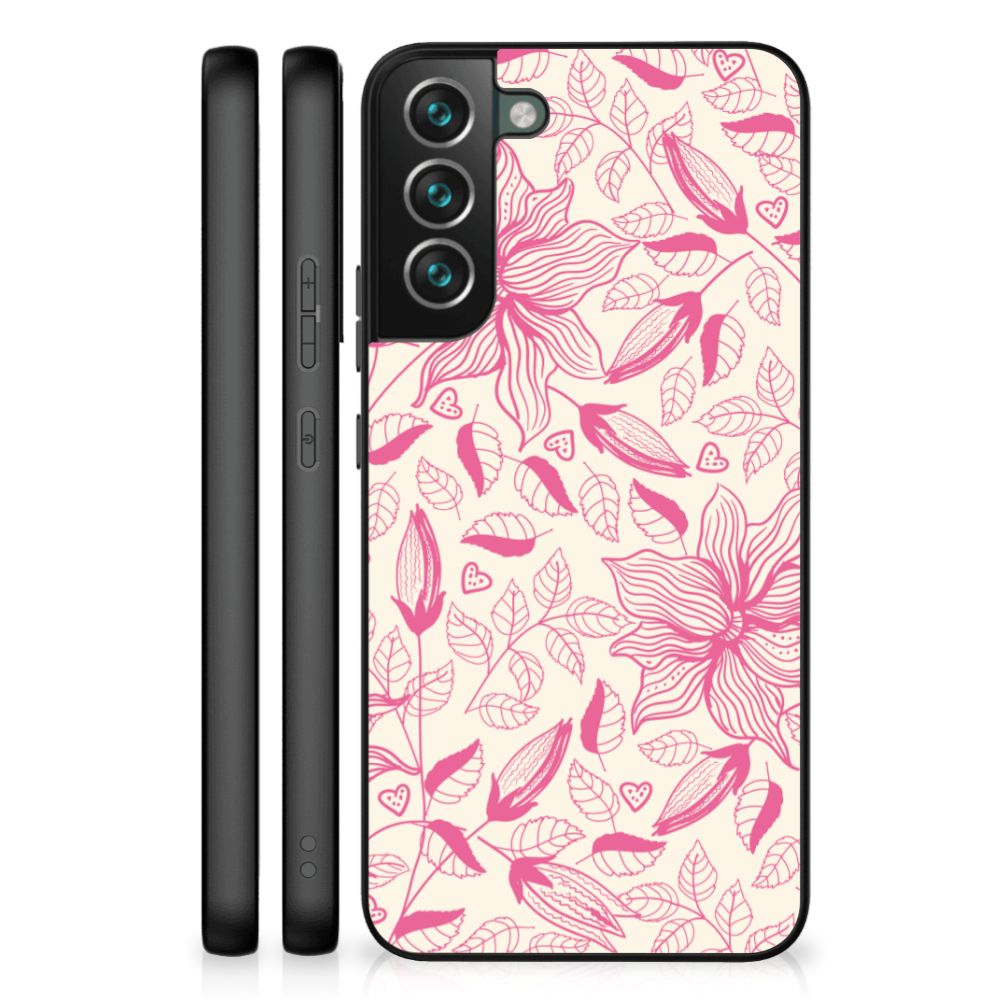 Samsung Galaxy S22 Plus Bloemen Hoesje Pink Flowers B2C Telecom
