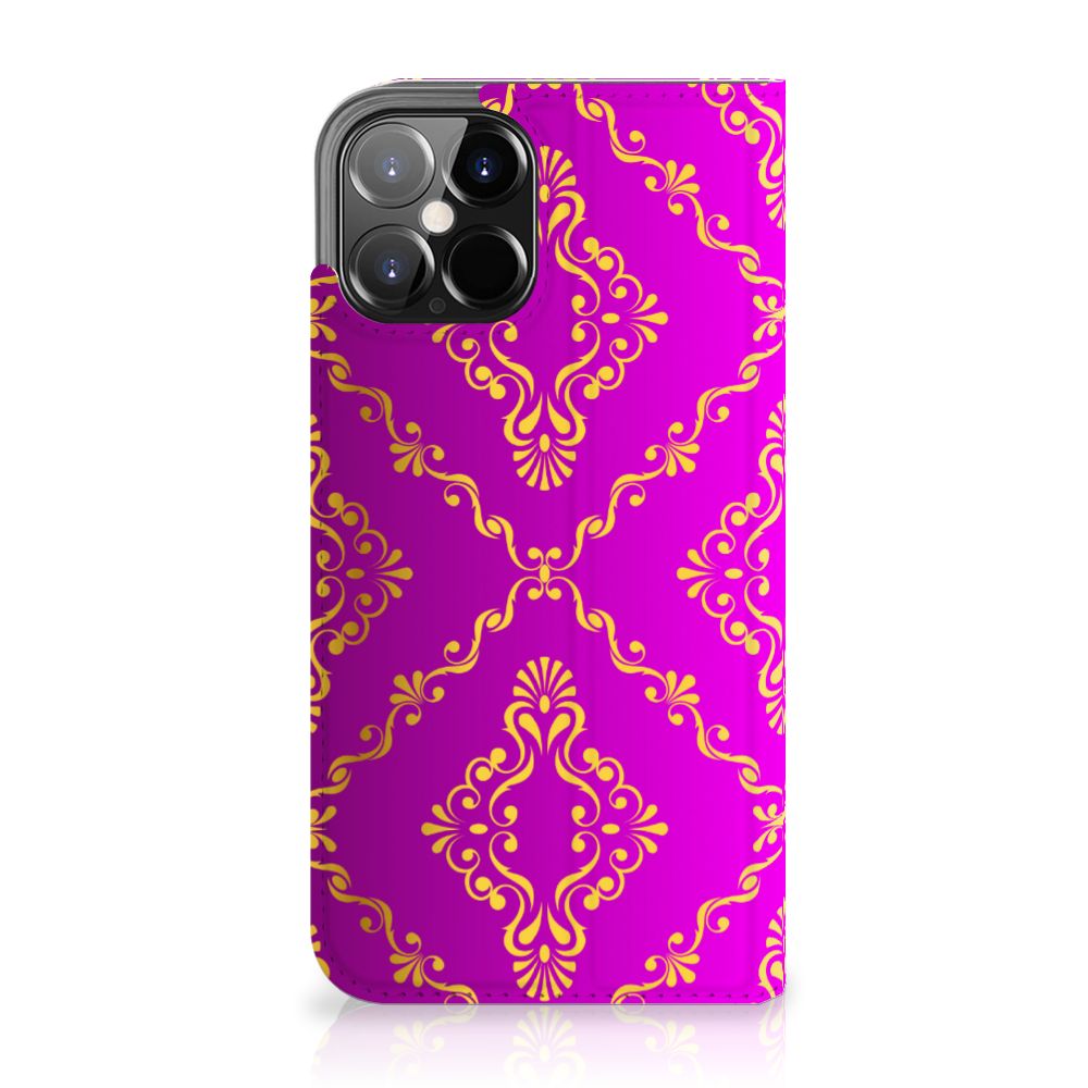 Telefoon Hoesje iPhone 12 Pro Max Barok Roze - B2C Telecom