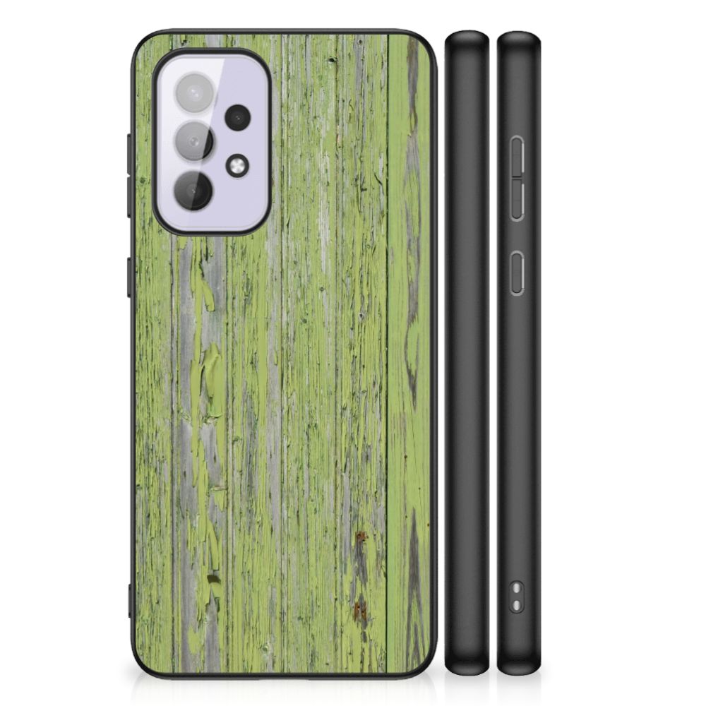 Samsung Galaxy A33 5G Houten Print Telefoonhoesje Green Wood B2C Telecom