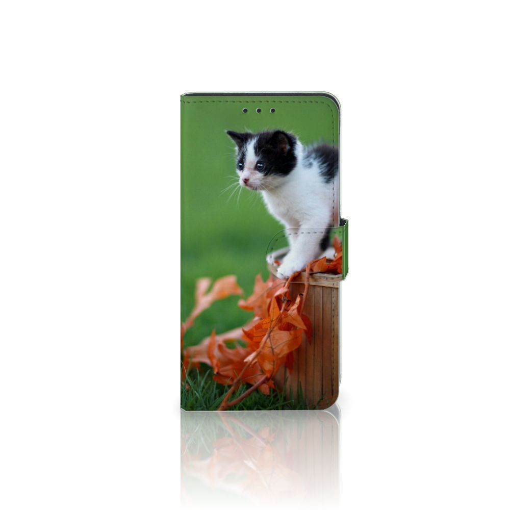 Huawei P40 Telefoonhoesje met Pasjes Kitten