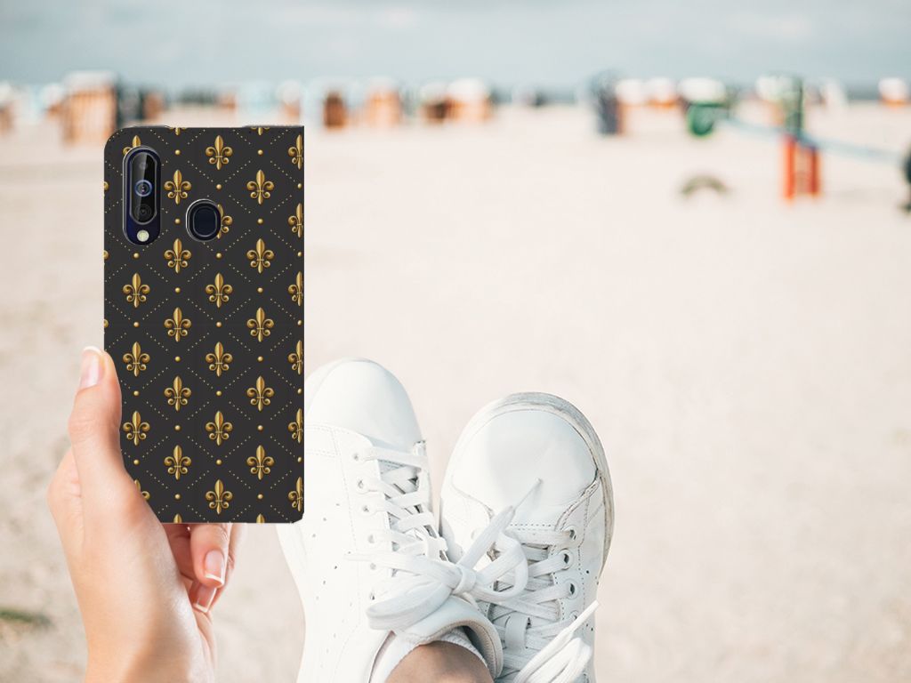 Samsung Galaxy A60 Hoesje met Magneet Franse Lelie
