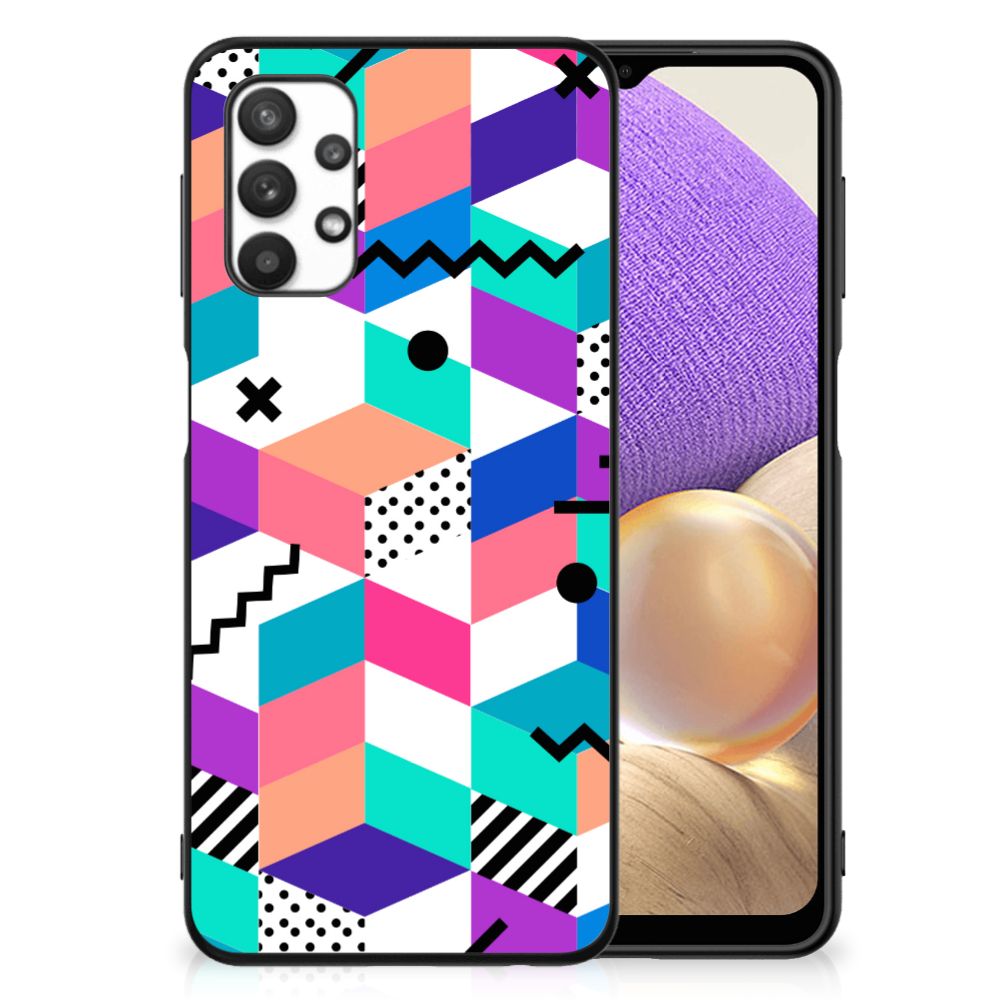 Samsung Galaxy A32 5G Backcover Blokken Kleurrijk B2C Telecom
