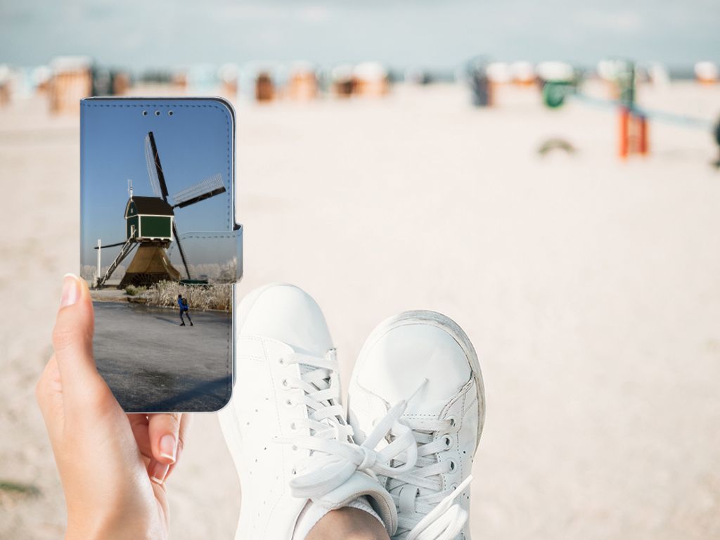 Samsung Galaxy M10 Flip Cover Schaatsers