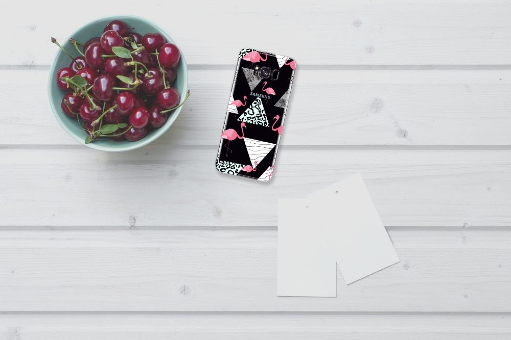 Samsung Galaxy S8 Plus TPU Hoesje Flamingo Triangle