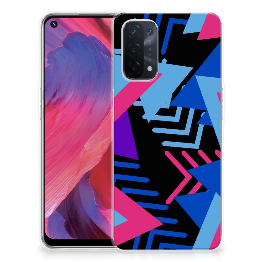 OPPO A93 5G TPU Hoesje Funky Triangle