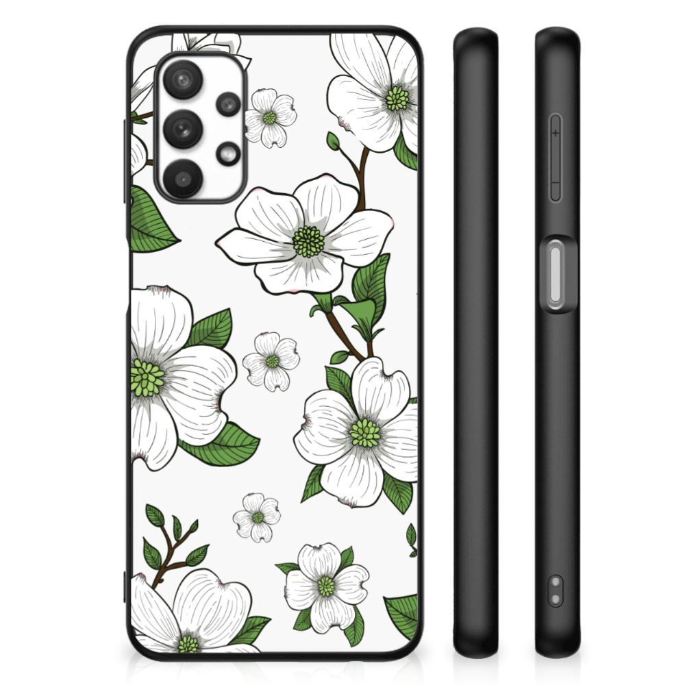 Samsung Galaxy A32 5G Bloemen Hoesje Dogwood Flowers B2C Telecom