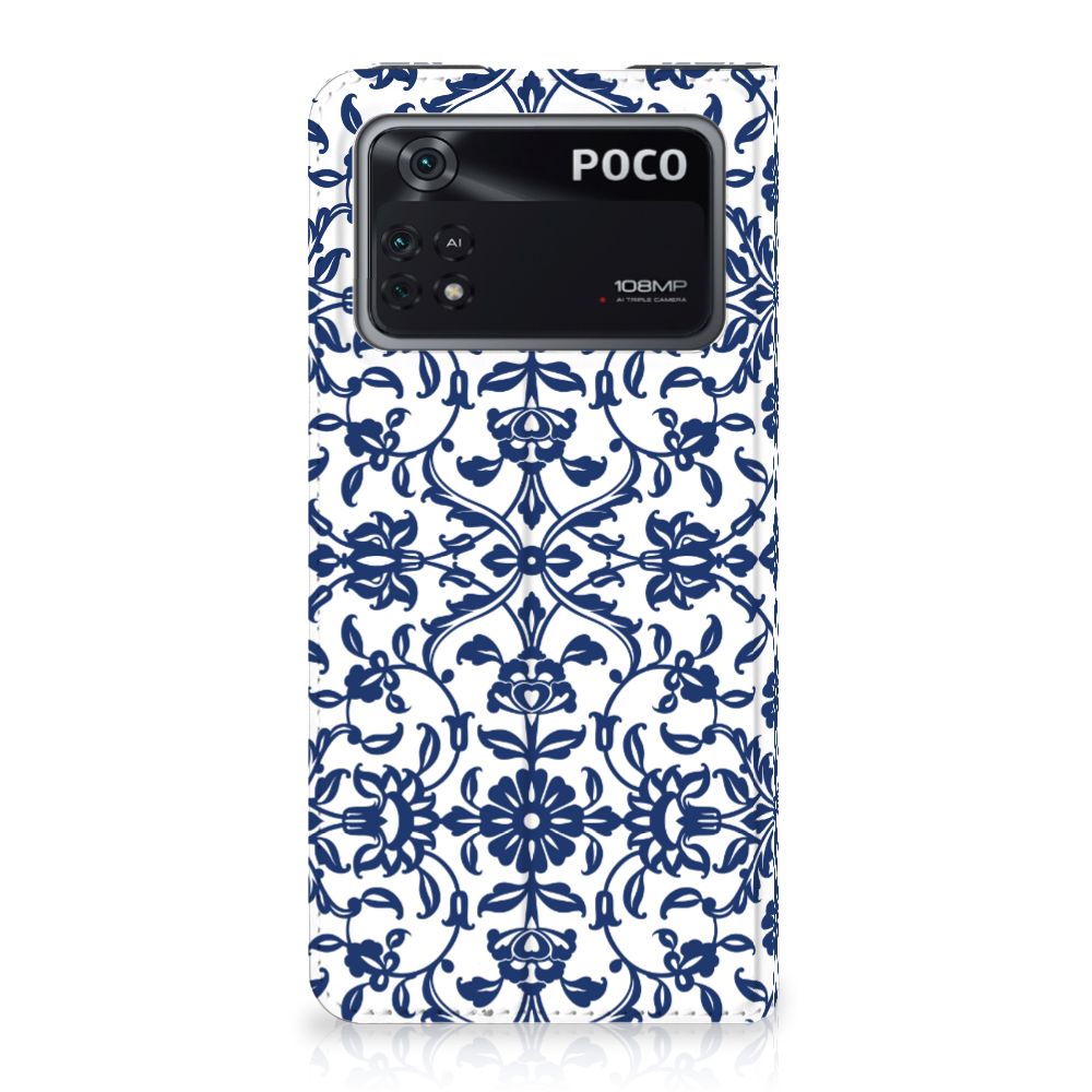 Poco X4 Pro 5G Smart Cover Flower Blue - B2C Telecom