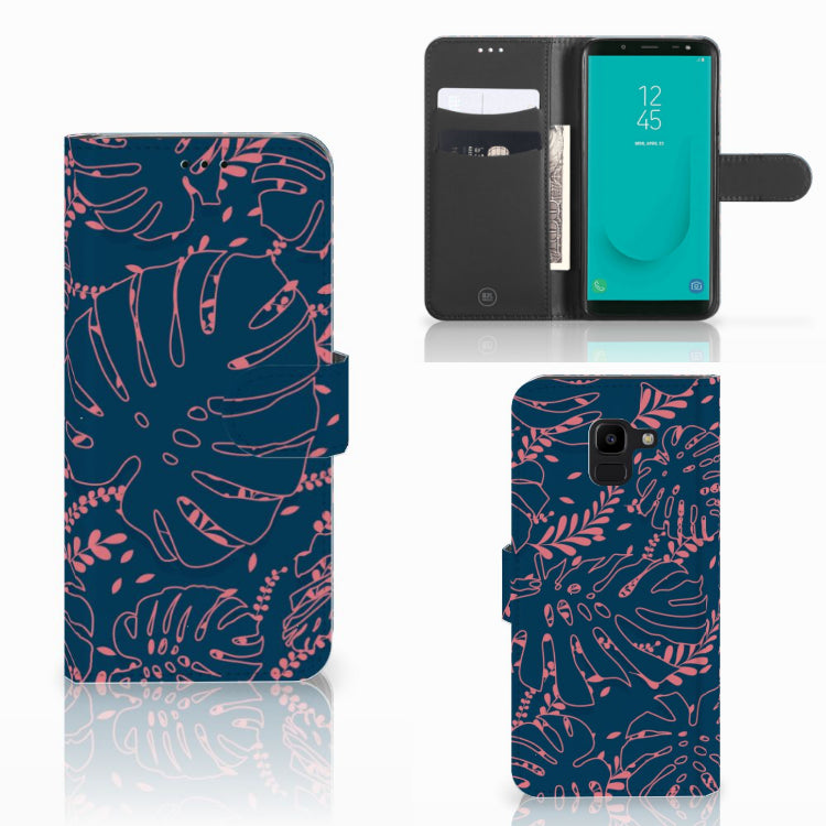 Samsung Galaxy J6 2018 Hoesje Palm Leaves