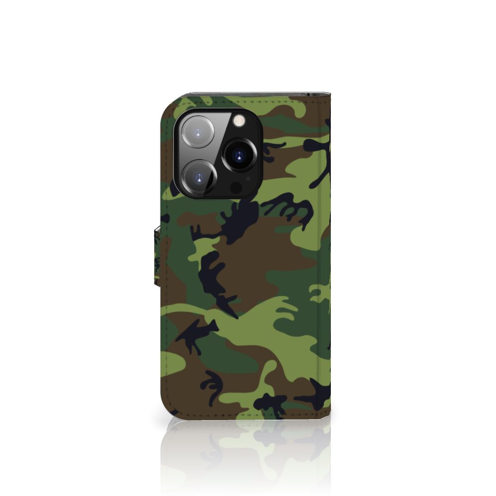 iPhone 14 Pro Telefoon Hoesje Army Dark