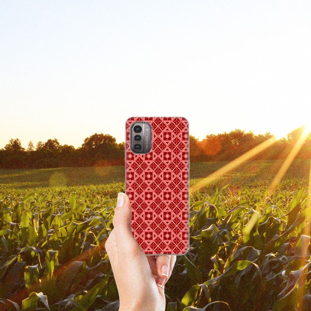 Nokia G21 | G11 TPU bumper Batik Rood