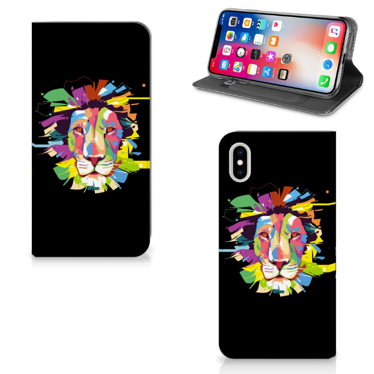 Apple iPhone Xs Max Magnet Case Lion Color