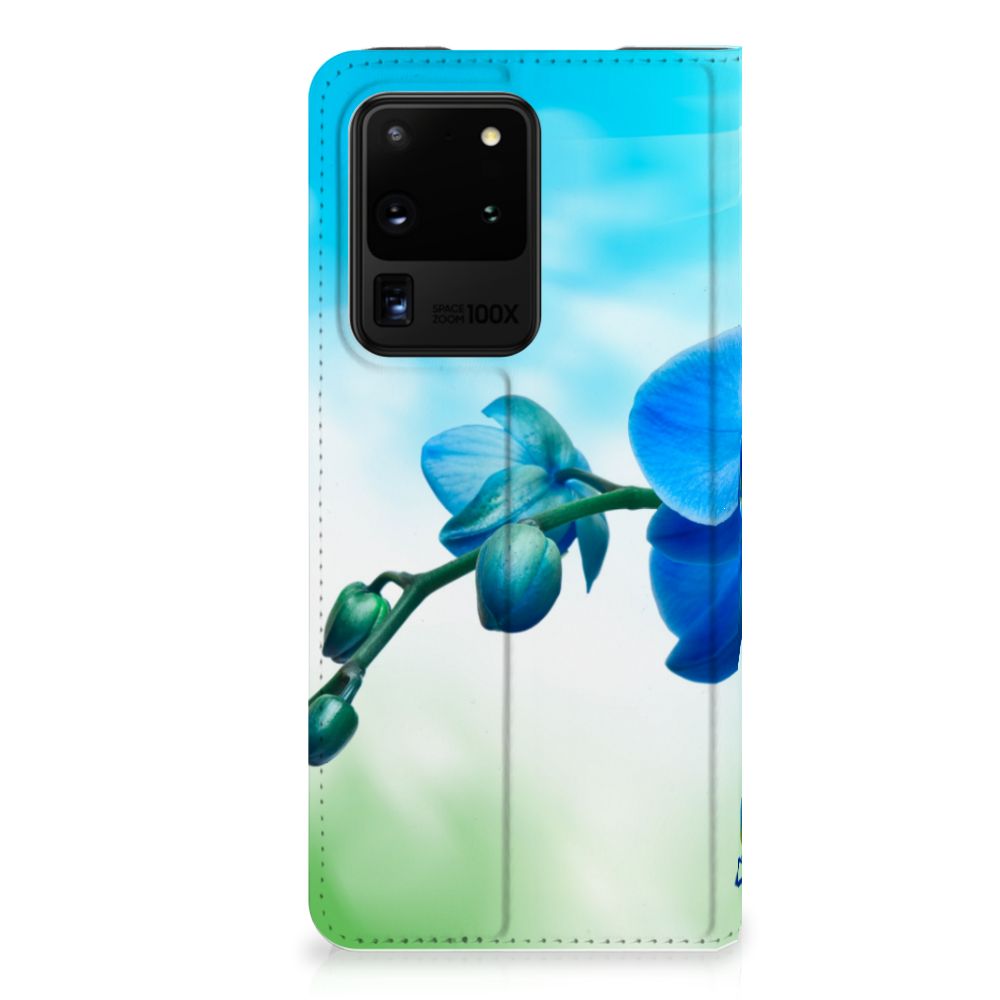 Samsung Galaxy S20 Ultra Smart Cover Orchidee Blauw - Cadeau voor je Moeder - B2C Telecom