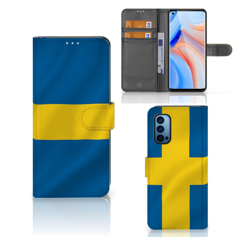 OPPO Reno 4 Pro 5G Bookstyle Case Zweden