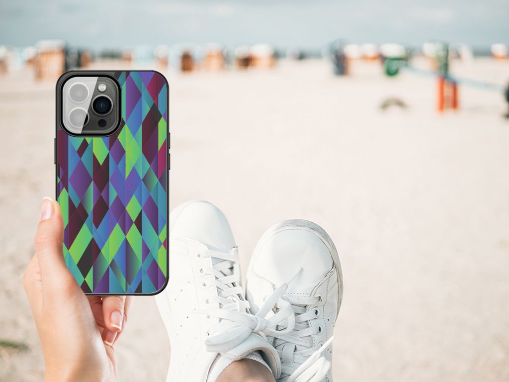 iPhone 13 Pro Max Backcover Abstract Green Blue B2C Telecom