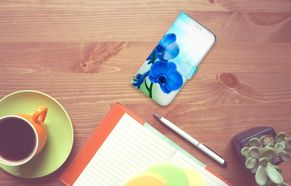 Samsung Galaxy A31 Hoesje Orchidee Blauw - Cadeau voor je Moeder