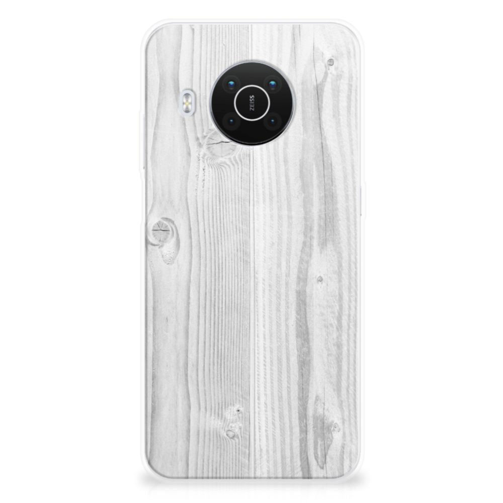 Nokia X10 | X20 Bumper Hoesje White Wood