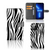 iPhone 13 Pro Max Telefoonhoesje met Pasjes Zebra met zebraprint en ruimte voor 3 pasjes 🦓.