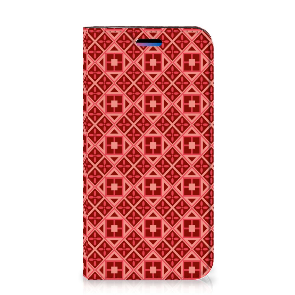 Apple iPhone X | Xs Hoesje met Magneet Batik Rood