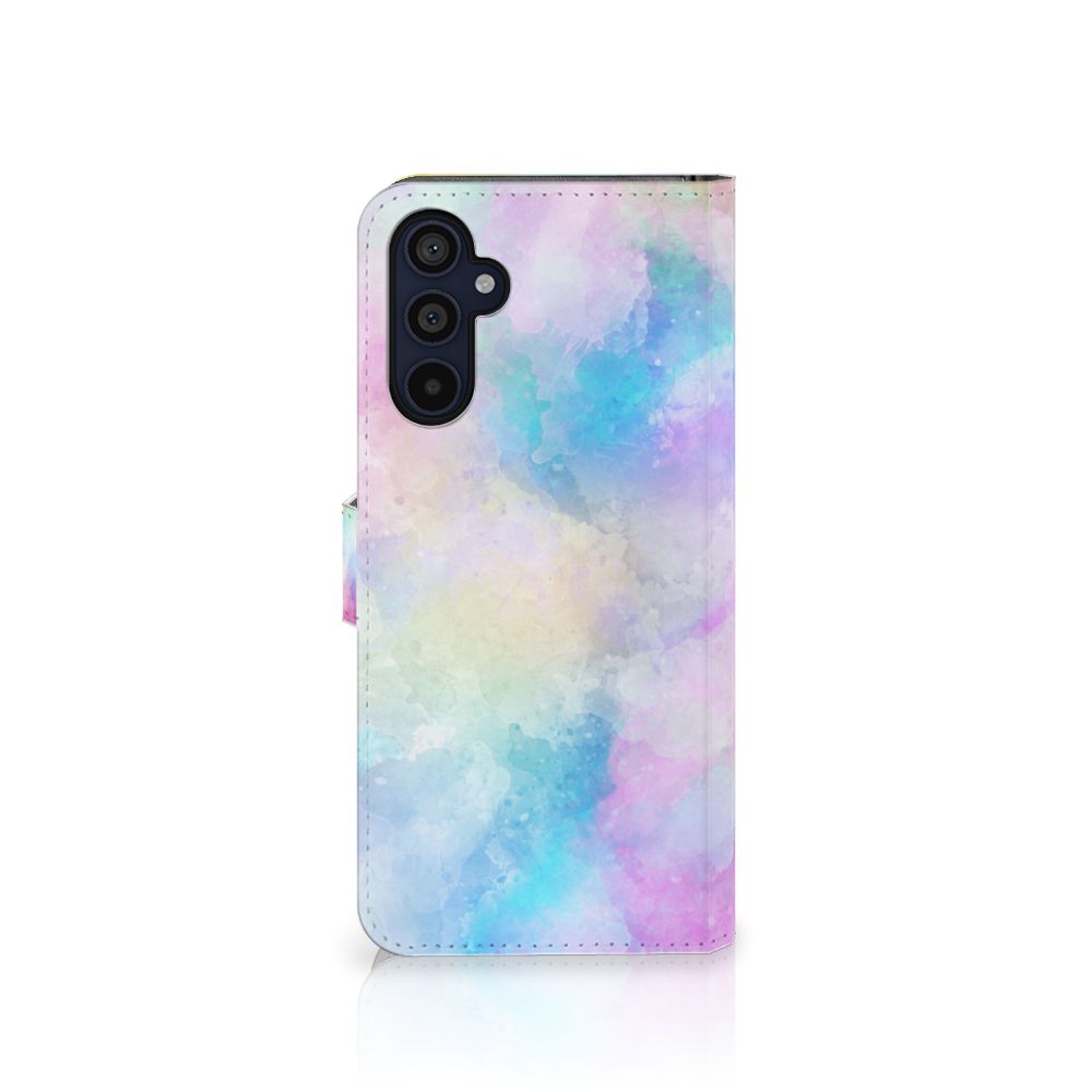 Hoesje Samsung Galaxy M14 Watercolor Light met pastelkleuren en unieke waterverfprint.