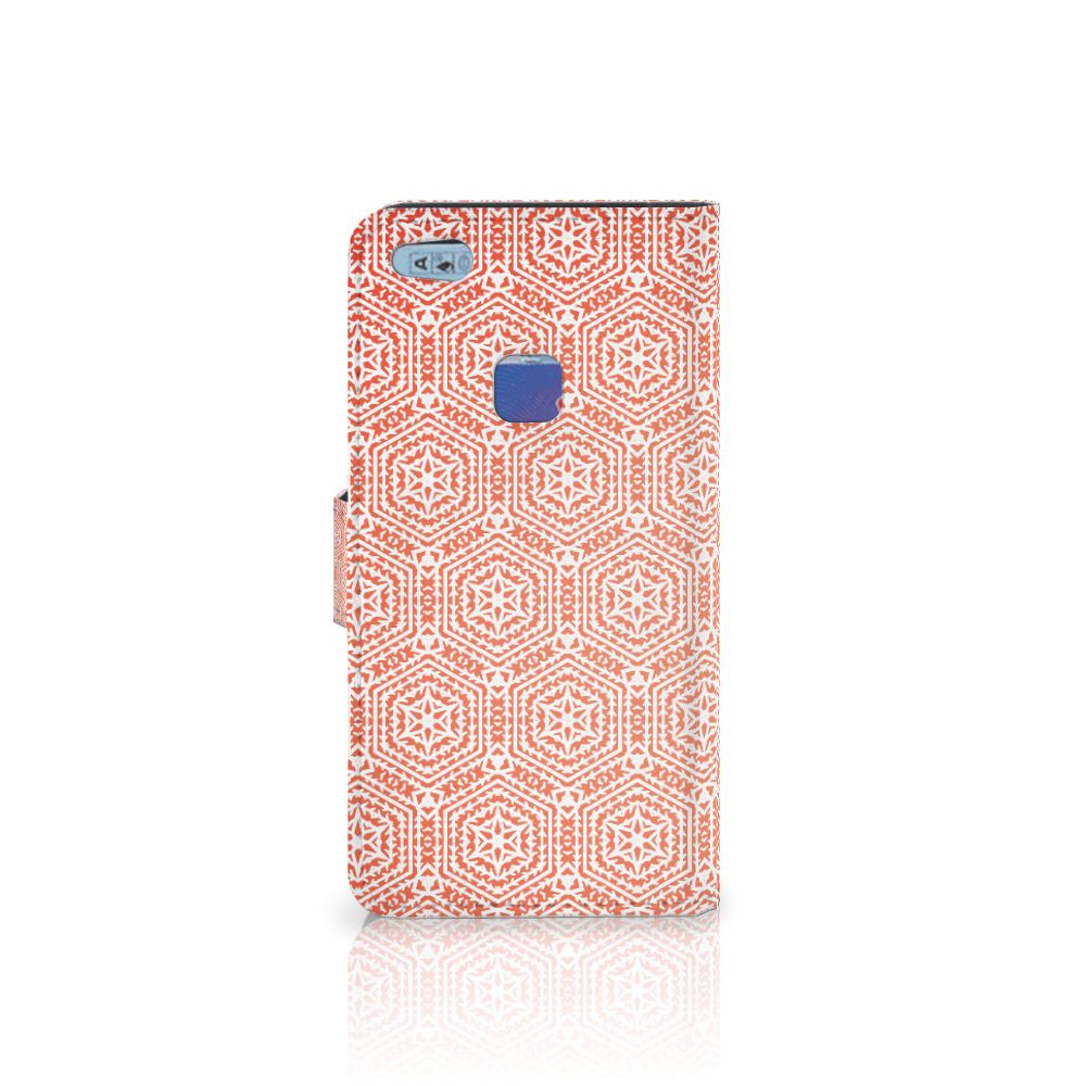 Huawei P10 Lite Telefoon Hoesje Pattern Orange