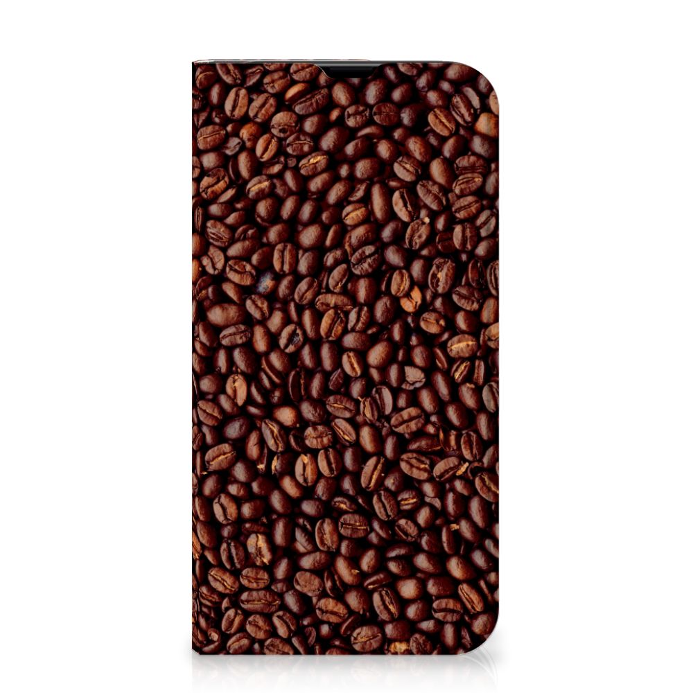 iPhone 13 Pro Flip Style Cover Koffiebonen - B2C Telecom