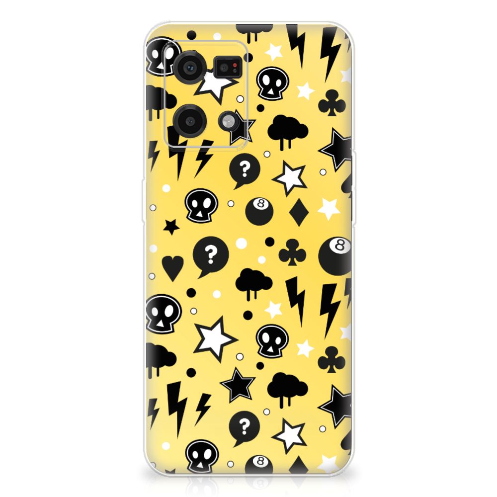 Silicone Back Case OPPO Reno7 4G Punk Geel B2C Telecom