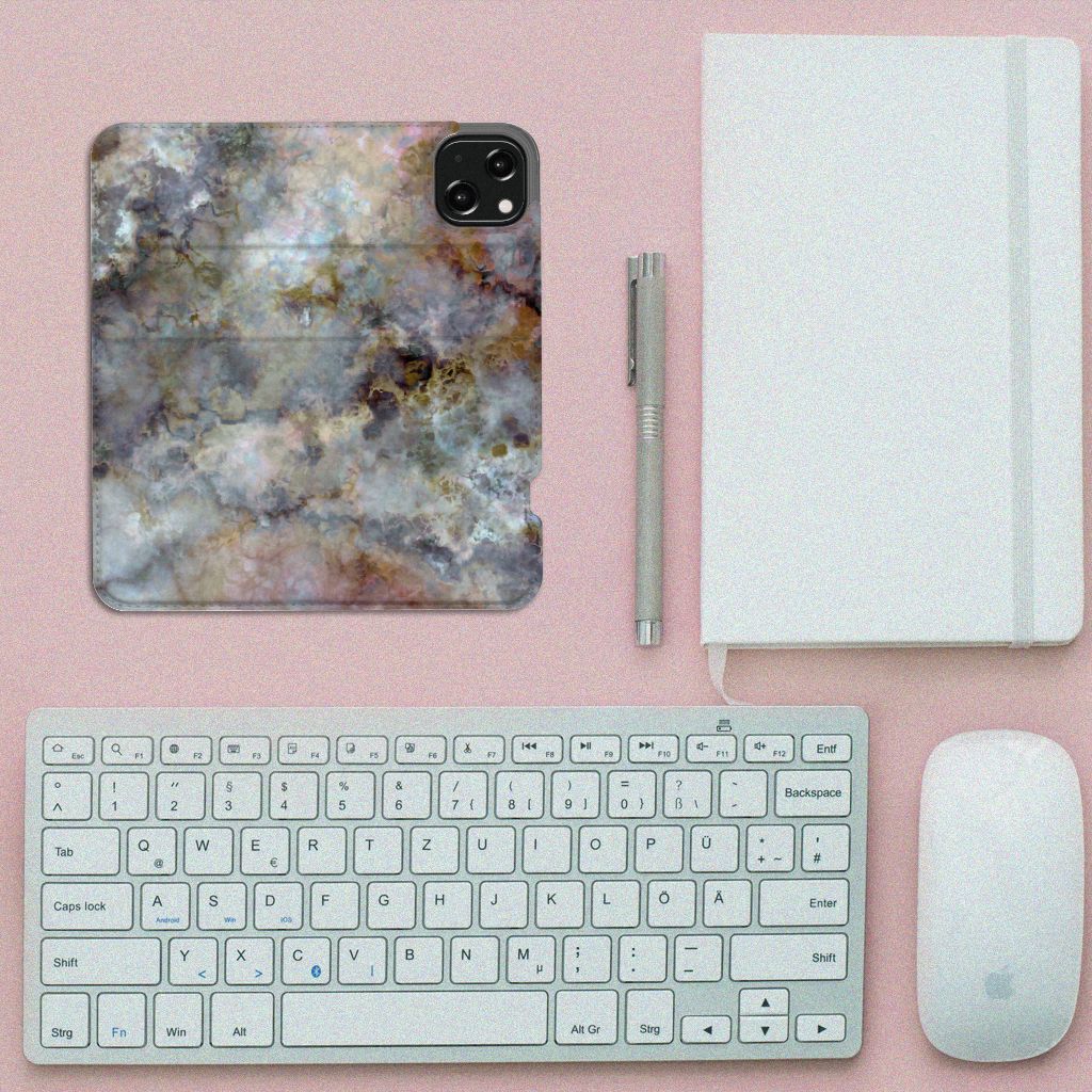 iPhone 13 Standcase Marmer Grijs