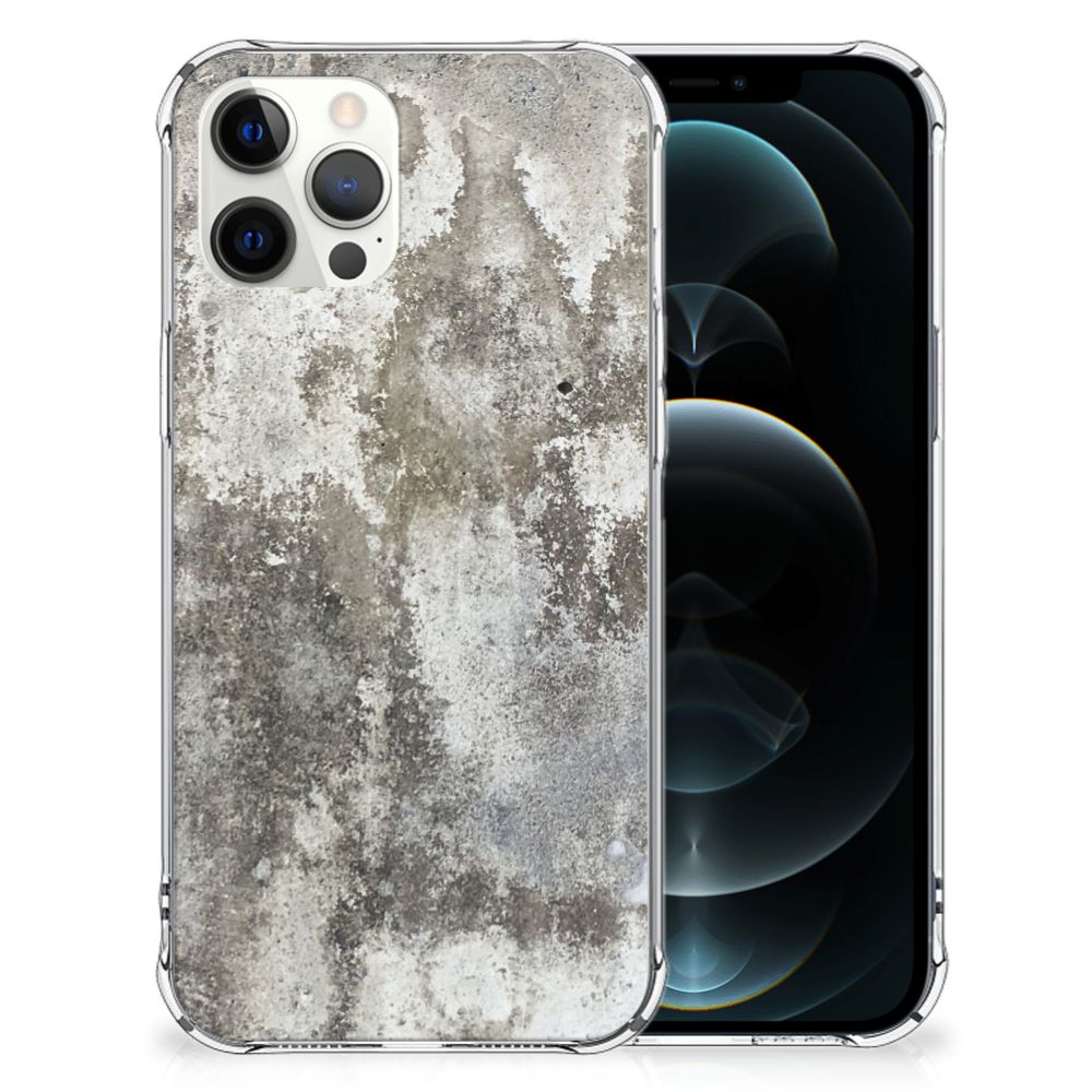iPhone 12 Pro Max Anti-Shock Hoesje Beton Print B2C Telecom