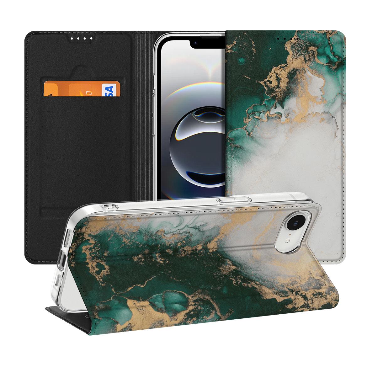 Standcase voor Apple iPhone 16e Marmer Groen - Marmer Groen design - Afbeelding 1