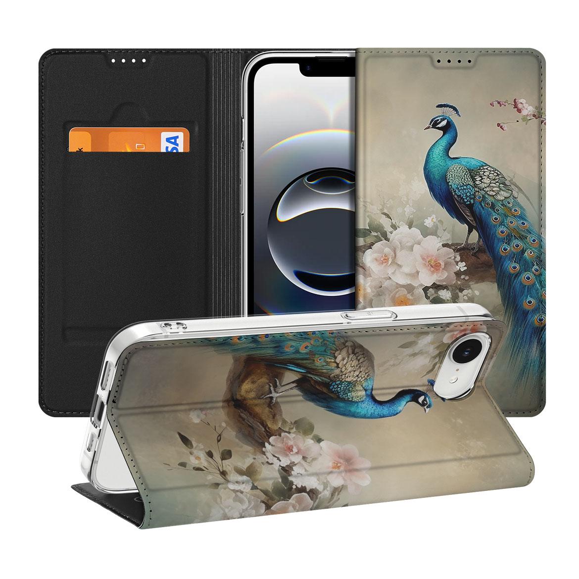 Hoesje maken voor Apple iPhone 16e Vintage Pauwen - Vintage Pauwen design - Afbeelding 1